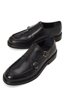 Male Black Double-Buckle Leather Casual Shoes | Derimod Male Black Double-Buckle Leather Casual Shoes | Derimod