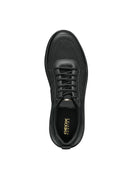 Geox Men's Black Spherica Lace-up Leather Sneaker | Derimod Geox Men's Black Spherica Lace-up Leather Sneaker | Derimod