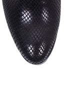 Women's Crocodile Patterned Bootie | Derimod Women's Crocodile Patterned Bootie | Derimod