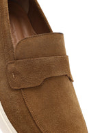 Erkek Taba Süet Deri Casual Loafer | Derimod Erkek Taba Süet Deri Casual Loafer | Derimod