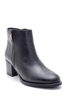 Women's Zipper Detailed Heeled Boots | Derimod Women's Zipper Detailed Heeled Boots | Derimod