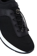 Women's Black Fabric Sneaker | Derimod Women's Black Fabric Sneaker | Derimod