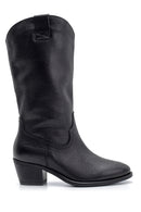 Women's Heeled Leather Boots | Derimod Women's Heeled Leather Boots | Derimod