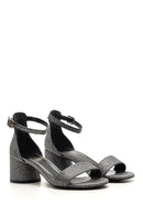 Kadın Gümüş Topuklu Ayakkabı | Derimod Kadın Gümüş Topuklu Ayakkabı | Derimod