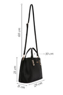 Women's Black Long Strap Shoulder Bag | Derimod Women's Black Long Strap Shoulder Bag | Derimod