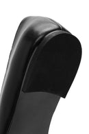 Kadın Siyah Taşlı Deri Babet | Derimod Kadın Siyah Taşlı Deri Babet | Derimod