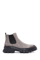 Erkek Gri Nubuk Deri Chelsea Bot | Derimod Erkek Gri Nubuk Deri Chelsea Bot | Derimod