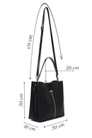 Women's Black Casual Shoulder Bag | Derimod Women's Black Casual Shoulder Bag | Derimod