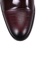 Kroko Desenli Erkek Deri Ayakkabı | Derimod Kroko Desenli Erkek Deri Ayakkabı | Derimod