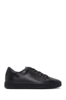 Male Black Lace-Up Leather Sneaker | Derimod Male Black Lace-Up Leather Sneaker | Derimod