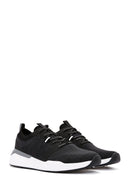 Derimod Zero Men's Black Lace-Up Thick Soled Fabric Sneaker | Derimod Derimod Zero Men's Black Lace-Up Thick Soled Fabric Sneaker | Derimod