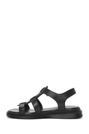 Women's Black Strappy Leather Sandals | Derimod Women's Black Strappy Leather Sandals | Derimod