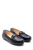 Women's Leather Crocodile Loafer | Derimod Women's Leather Crocodile Loafer | Derimod