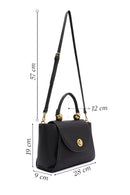 Kadın Siyah Uzun Askılı Mini Kol Çantası | Derimod Kadın Siyah Uzun Askılı Mini Kol Çantası | Derimod