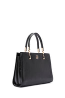 Women's Black Long Strap Printed Shoulder Bag | Derimod Women's Black Long Strap Printed Shoulder Bag | Derimod