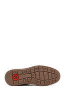 Erkek Vizon Bağcıklı Nubuk Deri Sneaker | Derimod Erkek Vizon Bağcıklı Nubuk Deri Sneaker | Derimod