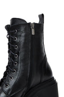 Women's Black Leather Heeled Boots | Derimod Women's Black Leather Heeled Boots | Derimod