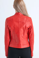 Kylie Kadın Deri Ceket | Derimod Kylie Kadın Deri Ceket | Derimod