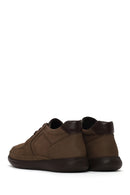Male Beige Lace-up Thick-soled Nubuck Leather Boots | Derimod Male Beige Lace-up Thick-soled Nubuck Leather Boots | Derimod