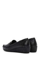 Kadın Siyah Dolgu Topuklu Loafer | Derimod Kadın Siyah Dolgu Topuklu Loafer | Derimod
