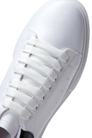 Men's White Thick Soled Sneaker | Derimod Men's White Thick Soled Sneaker | Derimod