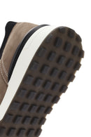 Erkek Bej Kalın Tabanlı Bağcıklı Deri Casual Sneaker | Derimod Erkek Bej Kalın Tabanlı Bağcıklı Deri Casual Sneaker | Derimod