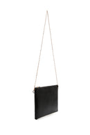Women's Black Long Chain Strap Metallic Clutch Bag | Derimod Women's Black Long Chain Strap Metallic Clutch Bag | Derimod