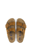 Birkenstock Kadın Vizon Süet Deri Arizona Sfb Terlik | Derimod Birkenstock Kadın Vizon Süet Deri Arizona Sfb Terlik | Derimod