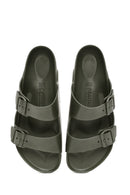 Birkenstock Erkek Yeşil Arizona Eva Çift Tokalı Terlik | Derimod Birkenstock Erkek Yeşil Arizona Eva Çift Tokalı Terlik | Derimod
