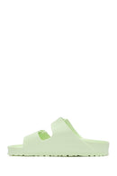 Birkenstock Kadın Yeşil Arizona Eva Çift Tokalı Terlik | Derimod Birkenstock Kadın Yeşil Arizona Eva Çift Tokalı Terlik | Derimod