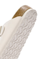 Birkenstock Kadın Beyaz Arizona Bf Çift Bantlı Terlik | Derimod Birkenstock Kadın Beyaz Arizona Bf Çift Bantlı Terlik | Derimod