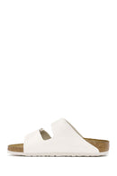 Birkenstock Kadın Beyaz Arizona Bf Çift Bantlı Terlik | Derimod Birkenstock Kadın Beyaz Arizona Bf Çift Bantlı Terlik | Derimod