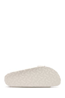 Birkenstock Kadın Beyaz Arizona Bf Çift Bantlı Terlik | Derimod Birkenstock Kadın Beyaz Arizona Bf Çift Bantlı Terlik | Derimod