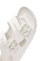 Birkenstock Women's White Arizona Eva Double-Strap Slippers | Derimod Birkenstock Women's White Arizona Eva Double-Strap Slippers | Derimod