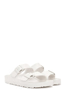 Birkenstock Women's White Arizona Eva Double-Strap Slippers | Derimod Birkenstock Women's White Arizona Eva Double-Strap Slippers | Derimod