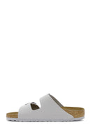 Birkenstock Erkek Bej Arizona Bf Çift Tokalı Terlik | Derimod Birkenstock Erkek Bej Arizona Bf Çift Tokalı Terlik | Derimod