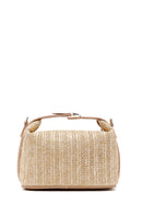 Women's Beige Long Straw Mini Handbag | Derimod Women's Beige Long Straw Mini Handbag | Derimod
