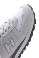 Hammer Jack Women's Grey-White Nubuck Leather Peru G Sneaker | Derimod Hammer Jack Women's Grey-White Nubuck Leather Peru G Sneaker | Derimod