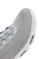 Skechers Women's Grey Glide Step Gratify Lace-Up Fabric Sneakers | Derimod Skechers Women's Grey Glide Step Gratify Lace-Up Fabric Sneakers | Derimod