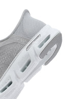 Skechers Women's Grey Glide Step Gratify Lace-Up Fabric Sneakers | Derimod Skechers Women's Grey Glide Step Gratify Lace-Up Fabric Sneakers | Derimod