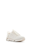 Skechers Kadın Bej Glide Step Gratify Bağcıklı Kumaş Sneaker | Derimod Skechers Kadın Bej Glide Step Gratify Bağcıklı Kumaş Sneaker | Derimod