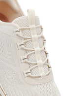 Skechers Women's Beige Glide Step Gratify Lace-Up Fabric Sneakers | Derimod Skechers Women's Beige Glide Step Gratify Lace-Up Fabric Sneakers | Derimod