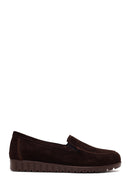 Woman Brown Suede Comfort Shoes | Derimod Woman Brown Suede Comfort Shoes | Derimod