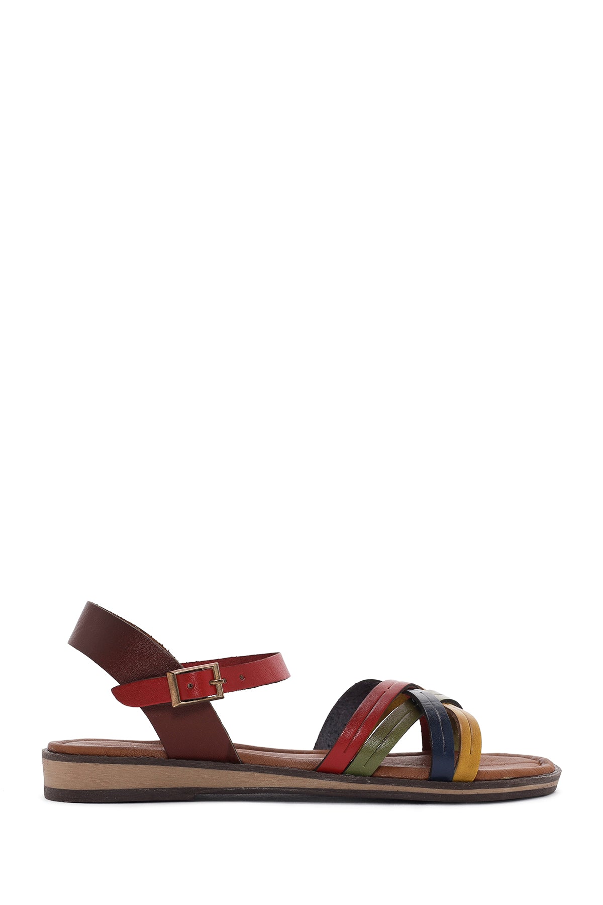 Kadın Çok Renkli Deri Bodrum Sandalet 24SFD331718 | Derimod