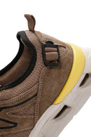Erkek Bej Bağcıklı Kalın Tabanlı Deri Sneaker | Derimod Erkek Bej Bağcıklı Kalın Tabanlı Deri Sneaker | Derimod
