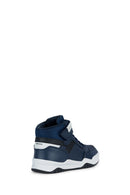 Geox Boys Navy Blue Perth Lace-Up Ankle Sneakers | Derimod Geox Boys Navy Blue Perth Lace-Up Ankle Sneakers | Derimod
