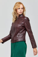 June Kadın Deri Ceket | Derimod June Kadın Deri Ceket | Derimod