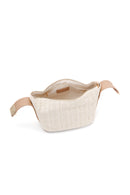 Women's Cream Long Straw Mini Handbag | Derimod Women's Cream Long Straw Mini Handbag | Derimod