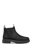 Geox Men's Black Spherica Ec7 Leather Chelsea Boots | Derimod Geox Men's Black Spherica Ec7 Leather Chelsea Boots | Derimod