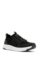 Derimod Zero Men's Black Lace-Up Thick Soled Fabric Sneaker | Derimod Derimod Zero Men's Black Lace-Up Thick Soled Fabric Sneaker | Derimod